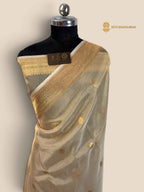 Pure Tissue Silk Handloom Banarasi Saree - All Over Kadhua Motifs