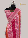 Rangkat Pure Khaddi Georgette Silk Handloom Banarasi Saree - Water Zari