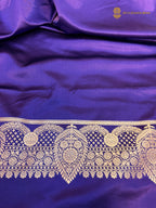 Premium Mashru Katan Silk Banarasi Saree - All Over Jaal Pattern