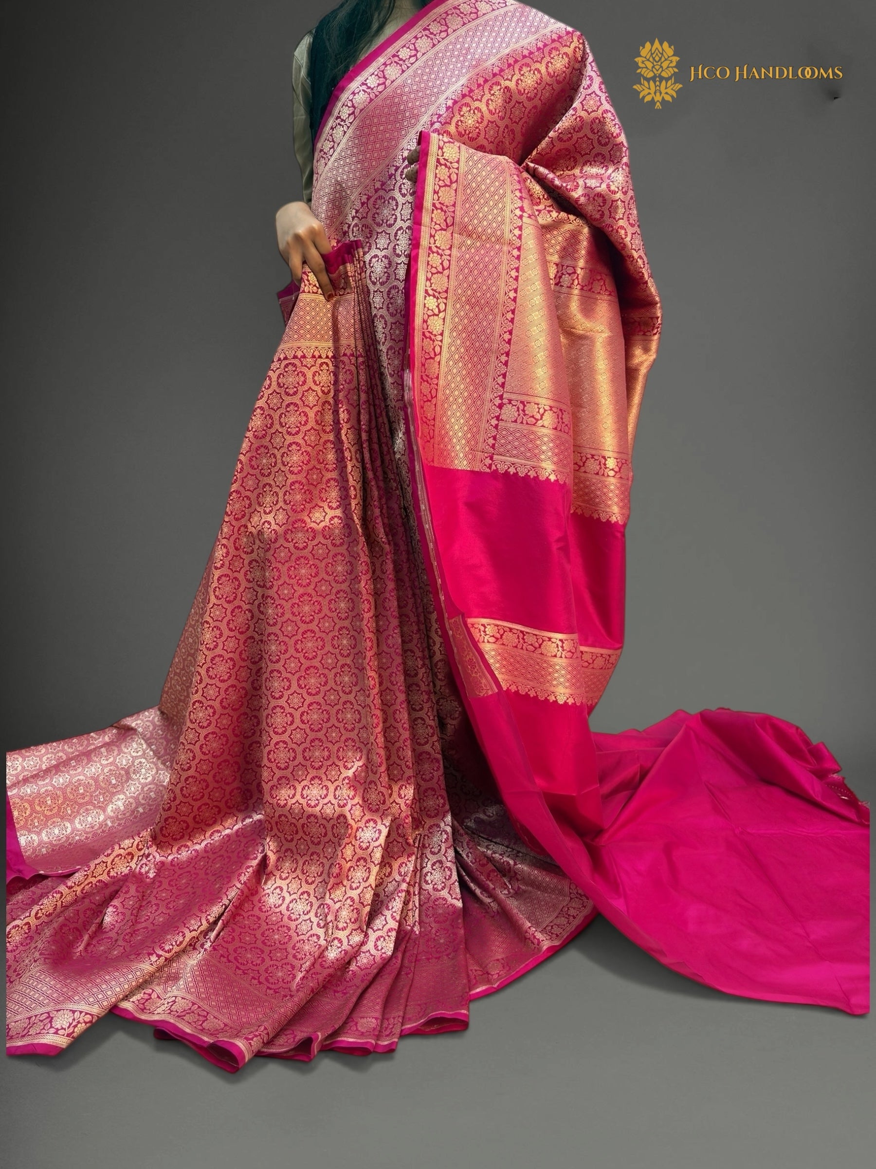 Regal Pure Katan Silk Handloom Banarasi Saree - All Over Tanchui Brocade