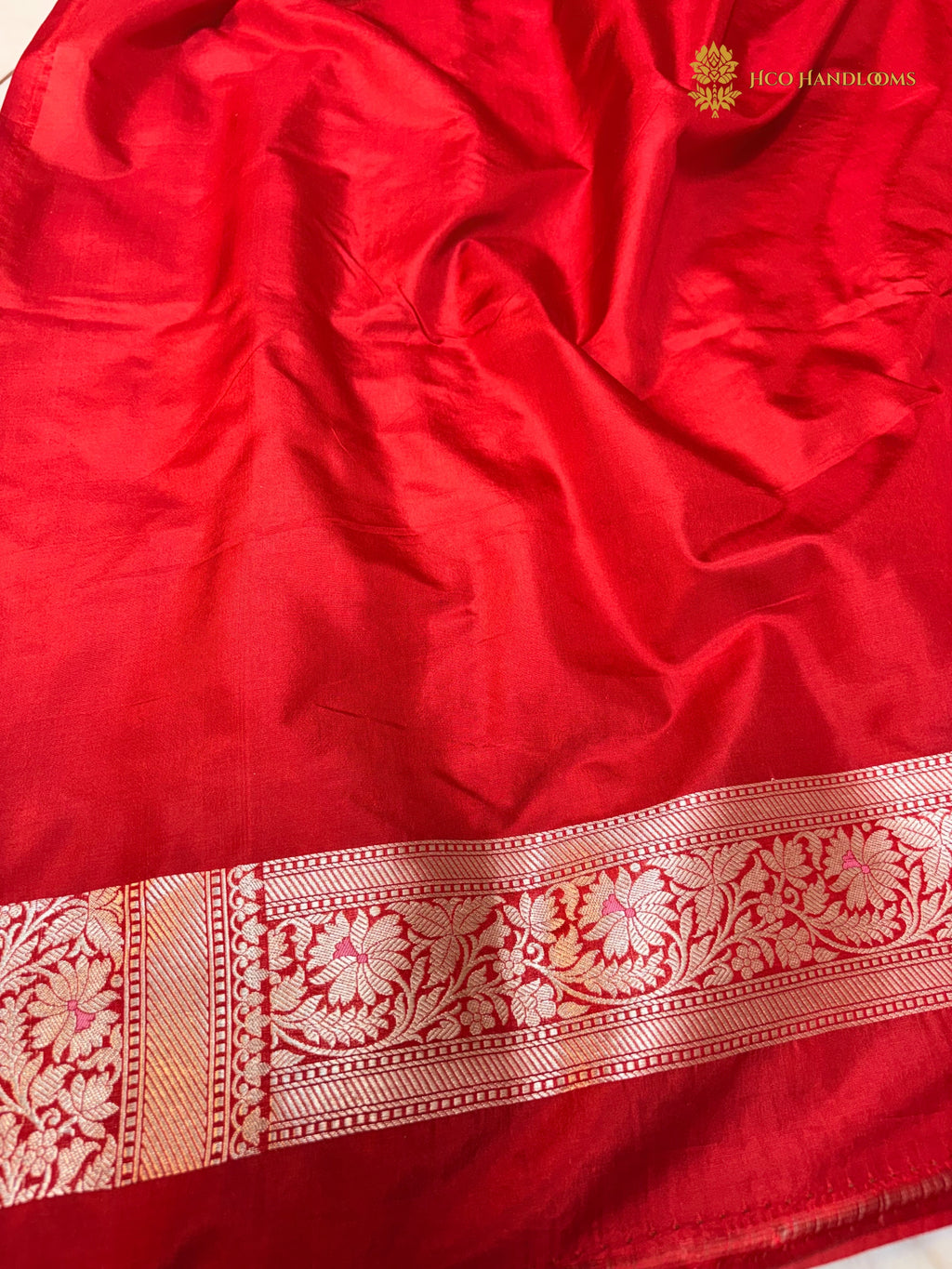Pure Katan Silk Handloom Banarasi Saree - All Over Meenakari Jangla