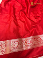 Pure Katan Silk Handloom Banarasi Saree - All Over Meenakari Jangla