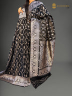 Premium Mashru Katan Silk Banarasi Saree - All Over Jaal Pattern