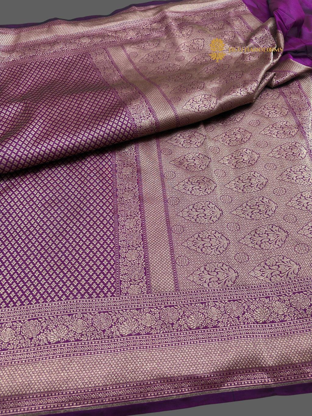 Purple Premium Soft Katan Silk Tanchui Brocade Banarasi Saree