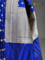 Regal Pure Katan Silk Handloom Banarasi Saree - All Over Motifs