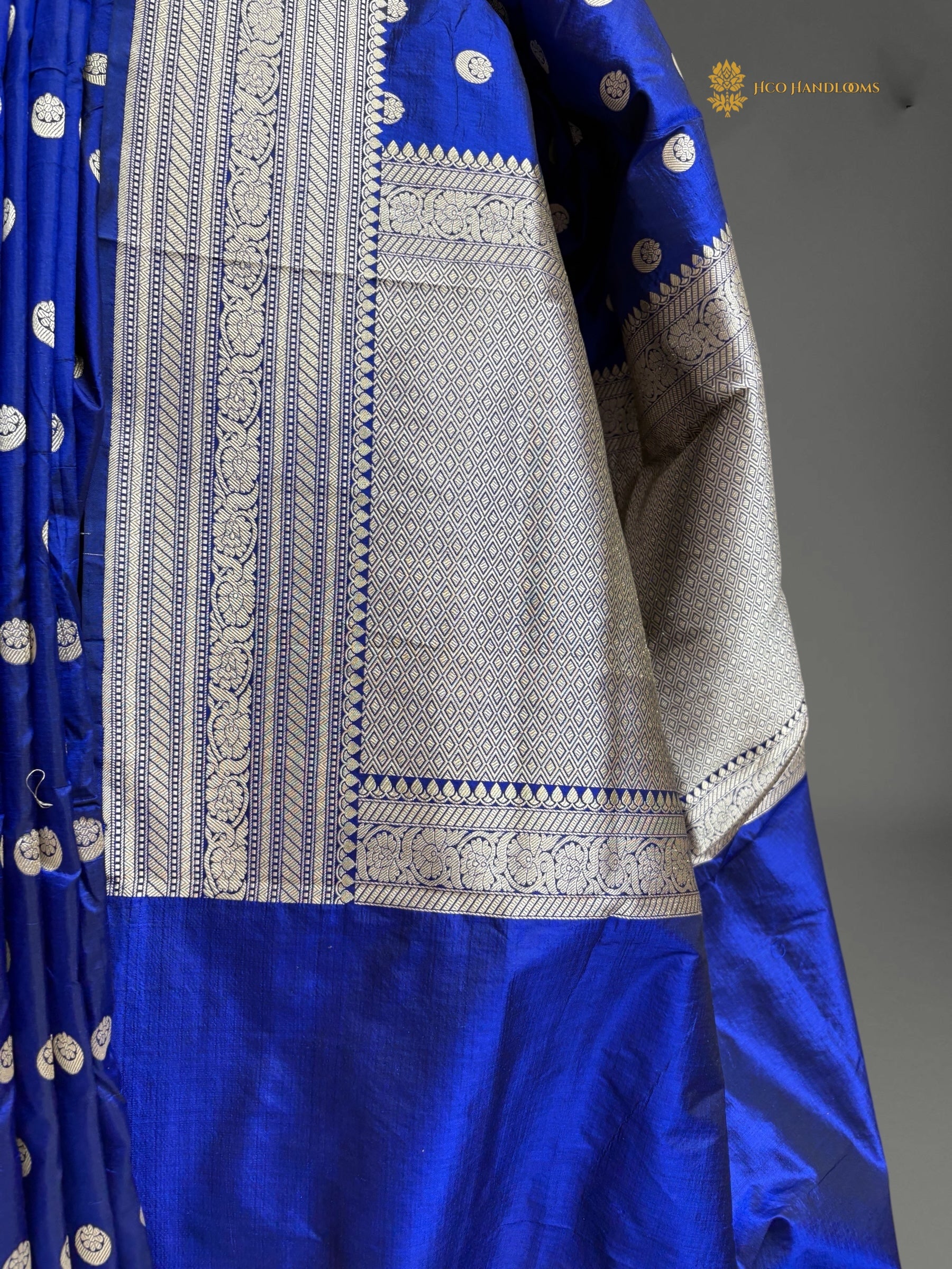 Regal Pure Katan Silk Handloom Banarasi Saree - All Over Motifs