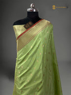 Pure Katan Silk Handloom Banarasi saree - All Over Kadhua Motifs