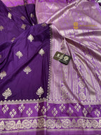 Purple Premium Soft Silk Banarasi Saree - All Over Motifs