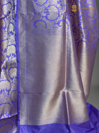 Pure Katan Silk Handloom Banarasi Saree - All Over Floral Tanchui Brocade