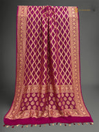 Pure Georgette Banarasi Bandhej Handloom Dupatta