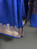 Pure Mango Katan Silk Handloom Banarasi Saree - All Over Kadhua Motifs