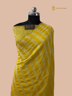 Pure Moonga Crush Tissue Silk Handloom Banarasi Saree