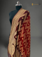 Pure Georgette Banarasi Bandhej Handloom Dupatta