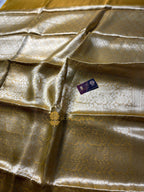 Pure Tissue Silk Tanchui Brocade  Handloom Banarasi Saree