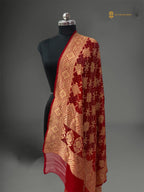 Pure Georgette Banarasi Bandhej Handloom Dupatta