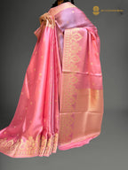 Pure Mashru Crepe Silk Banarasi Saree - All Over Motifs