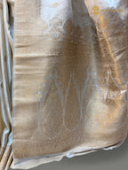 Pure Mashru Crepe Silk Banarasi Saree - All Over Motifs