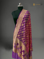 Pure Georgette Banarasi Bandhej Handloom Dupatta