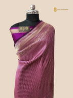Purple Premium Soft Katan Silk Tanchui Brocade Banarasi Saree