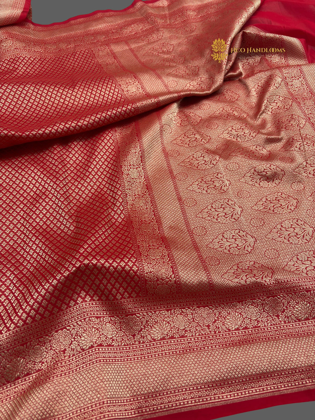 Red Premium Soft Katan Silk Tanchui Brocade Banarasi Saree