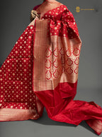 Regal Pure Katan Silk Handloom Banarasi Saree - All Over Motifs