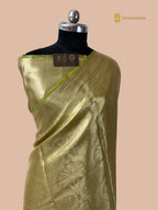 Pure Tissue Silk Tanchui Brocade Handloom Banarasi Saree