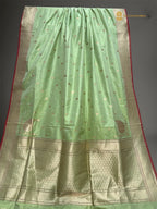 Pure Katan Silk Handloom Banarasi saree - All Over Kadhua Motifs