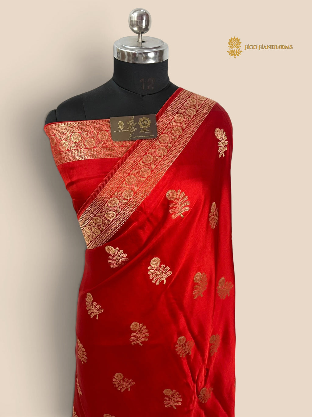Premium Mashru Crepe Banarasi Saree - All Over Motifs