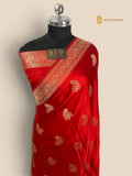 Premium Mashru Crepe Banarasi Saree - All Over Motifs