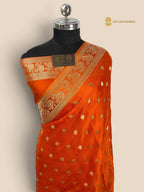 Premium Mashru Crepe Banarasi Saree - All Over Motifs