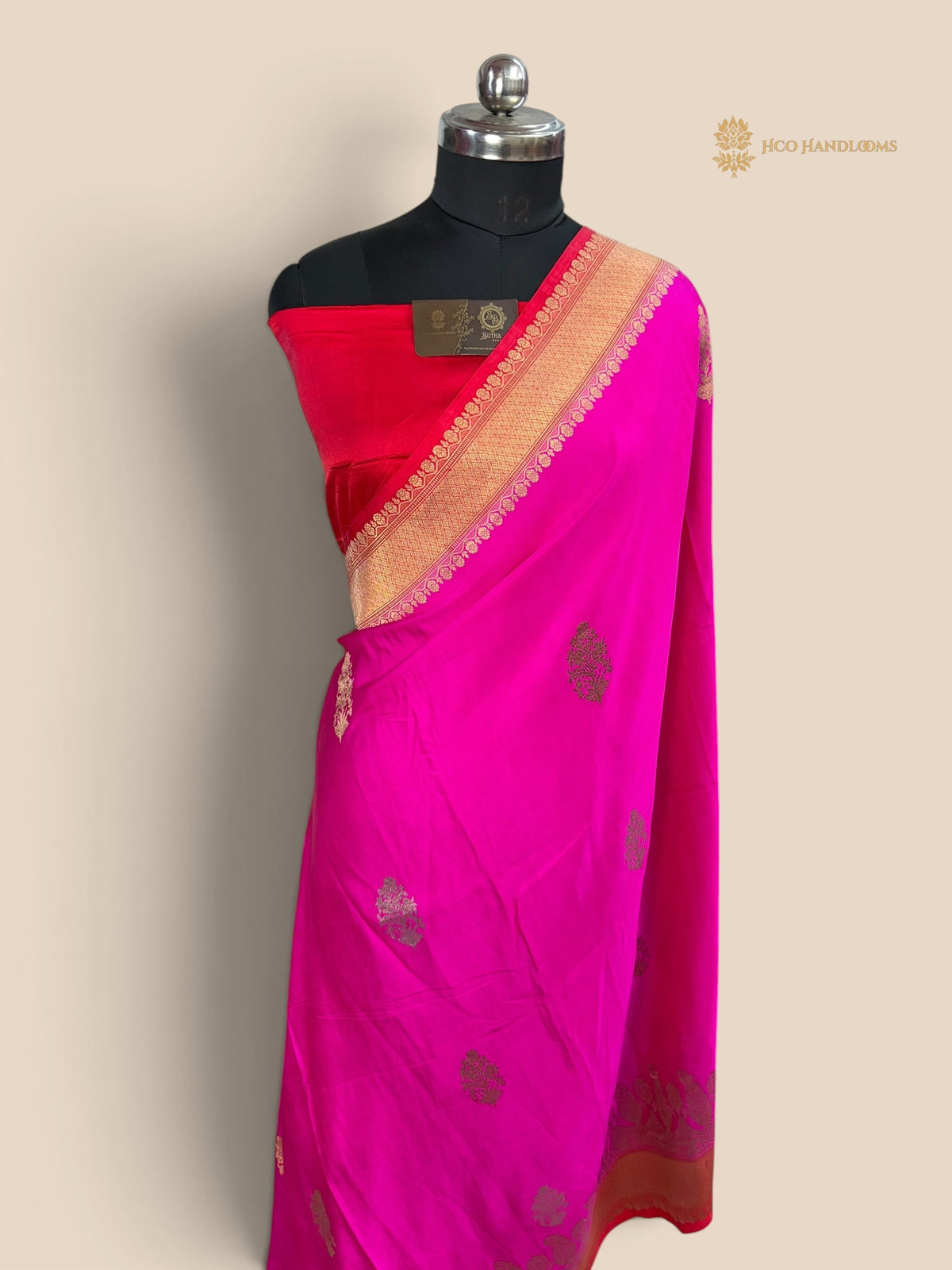 Pure Mashru Silk Handloom Banarasi Saree - All Over Kadhua Motifs