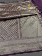 Wine Premium Soft Katan Silk Tanchui Brocade Banarasi Saree