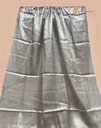 Silver Pure Molten Tissue Silk Tanchui Brocade Handloom Banarasi Saree