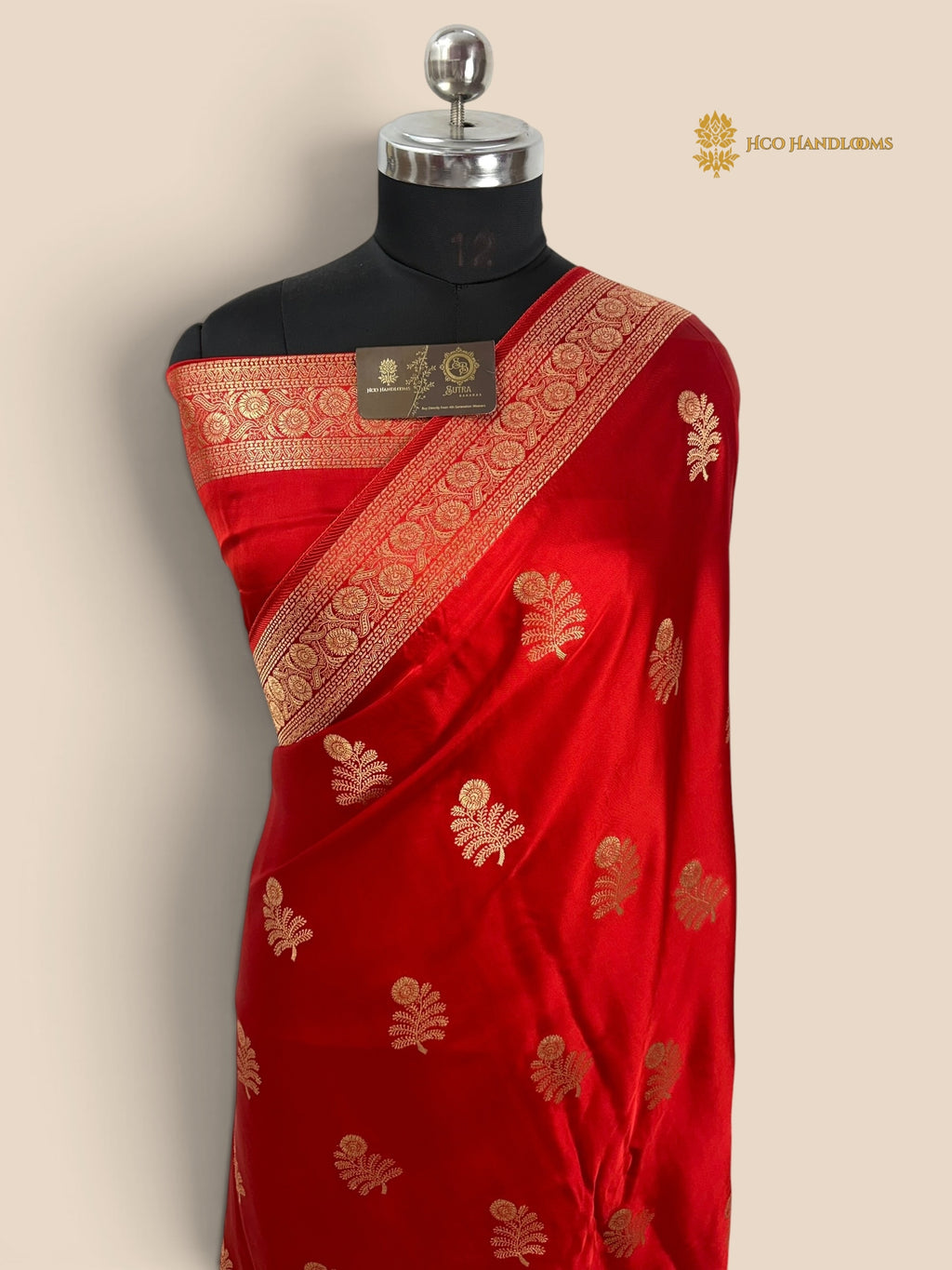 Premium Mashru Crepe Banarasi Saree - All Over Motifs