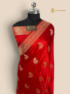 Premium Mashru Crepe Banarasi Saree - All Over Motifs