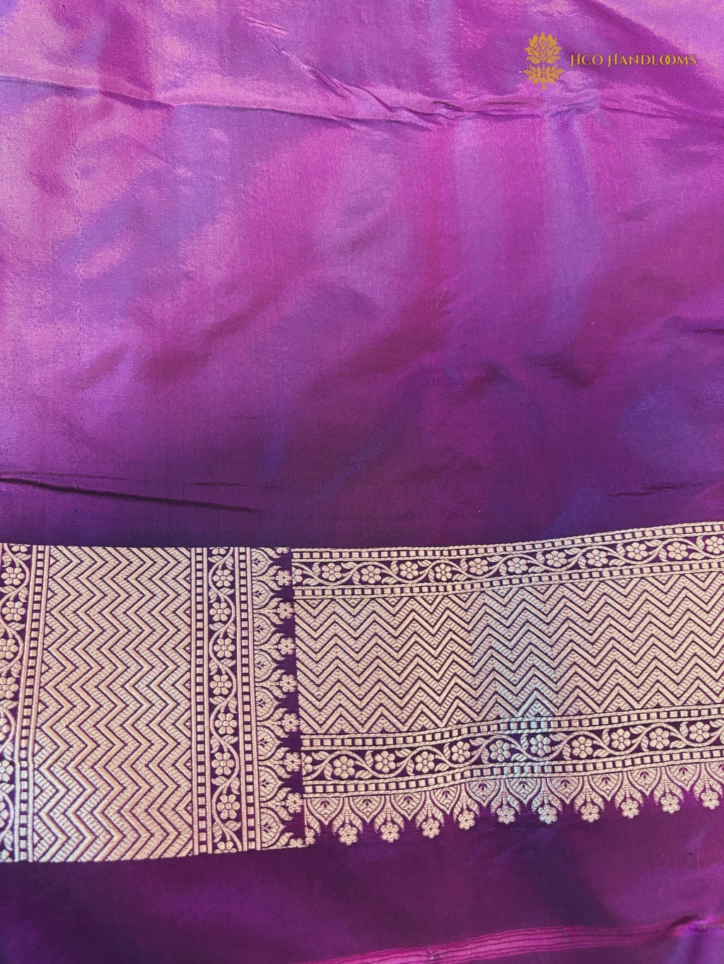 Pure Katan Silk Handloom Geometric Design Banarasi Saree