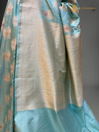 Pure Katan Silk Handloom Banarasi Saree - All Over Meenakari Jangla