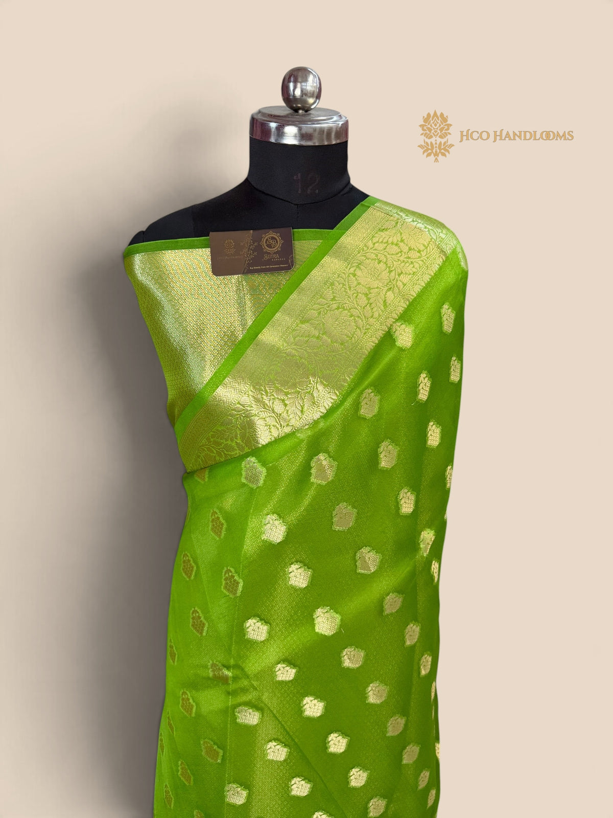 Pure Kora Silk Handloom Banarasi Saree - All Over Motifs