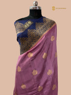 Regal Contrast Pure Mango Katan Silk Handloom Banarasi Saree - All Over Kadhua Motifs