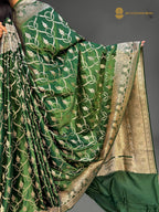 Premium Mashru Katan Silk Banarasi Saree - All Over Jaal Pattern