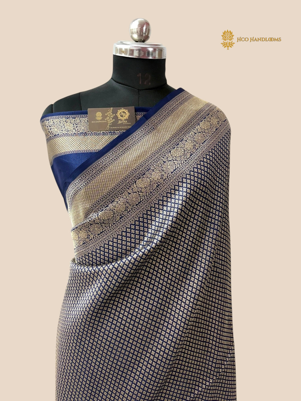Royal Blue Premium Soft Katan Silk Tanchui Brocade Banarasi Saree