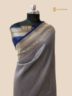Royal Blue Premium Soft Katan Silk Tanchui Brocade Banarasi Saree
