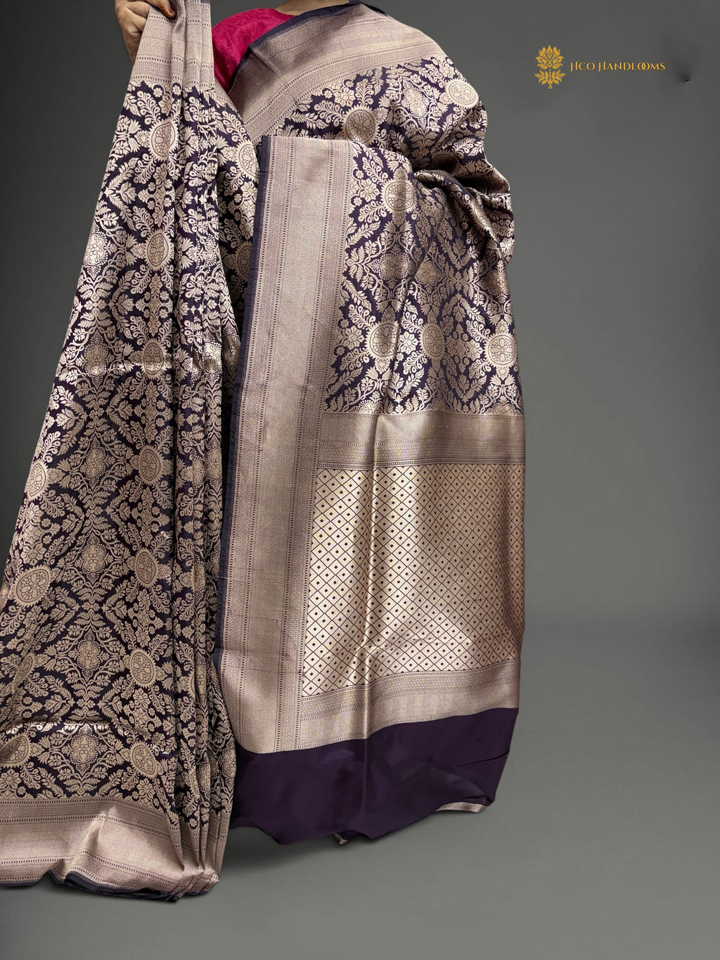 Regal Pure Katan Silk Banarasi Saree - Handwoven Tanchui Brocade