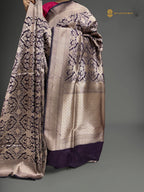Regal Pure Katan Silk Banarasi Saree - Handwoven Tanchui Brocade