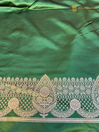 Premium Mashru Katan Silk Banarasi Saree - All Over Jaal Pattern