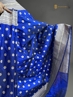 Regal Pure Katan Silk Handloom Banarasi Saree - All Over Motifs