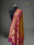 Pure Georgette Banarasi Bandhej Handloom Dupatta
