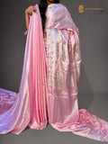 Premium Mashru Crepe Silk Banarasi Saree - All Over Motifs