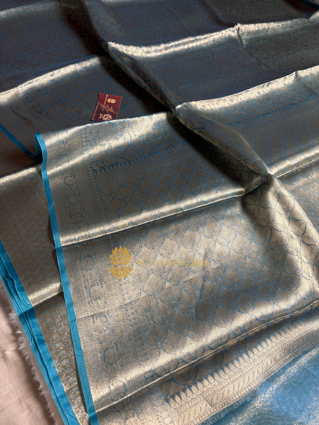 Pure Tissue Silk Tanchui Brocade Handloom Banarasi Saree