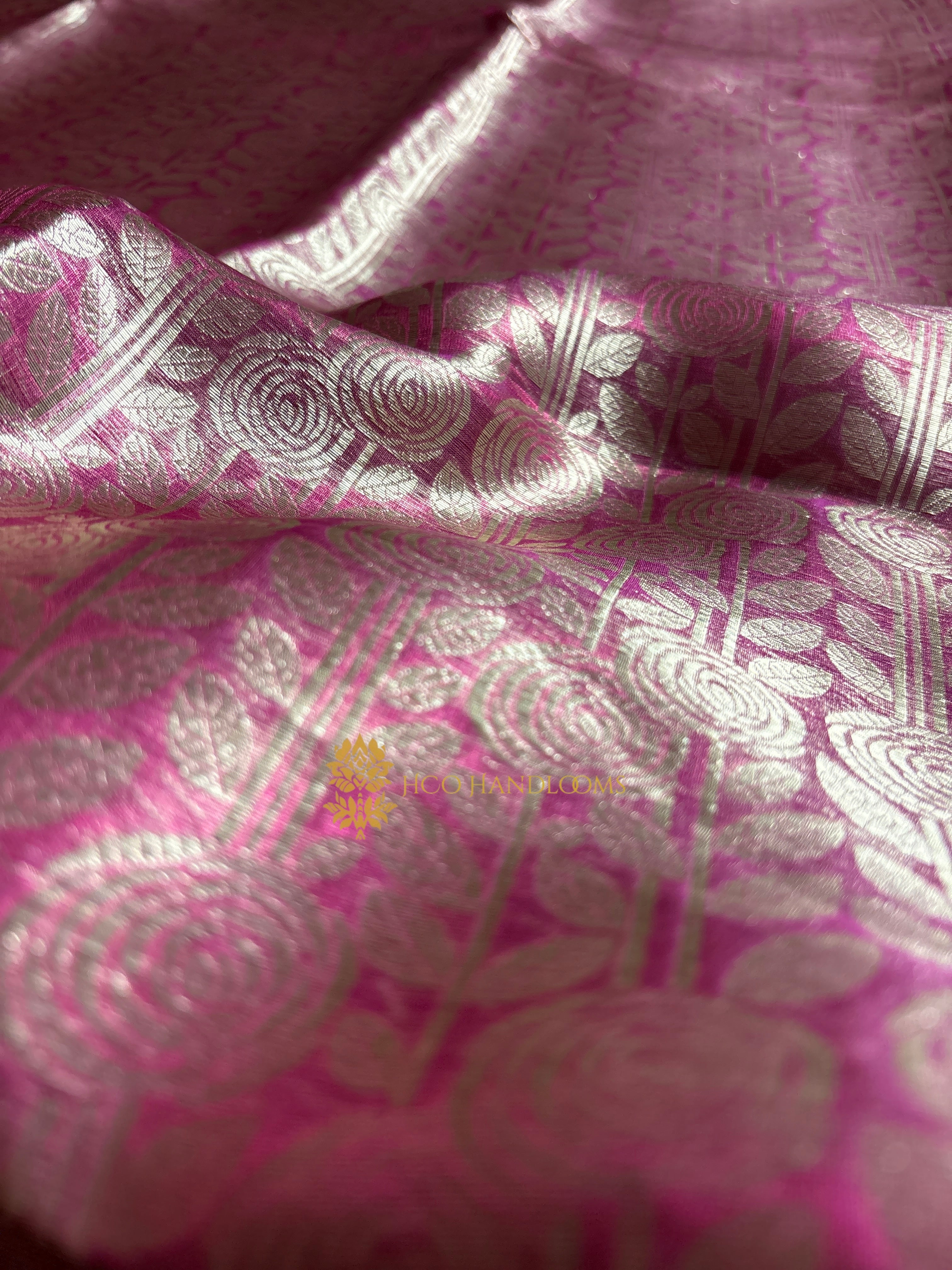 Pure Tissue Silk Tanchui Brocade Handloom Banarasi Saree